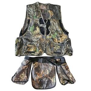 Game Winner Hunting Vest Game Bag Size Large Camo Woods Cotton Nylon Outdoor Set